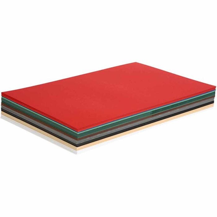 Christmas Card, A3, sheet 297x420 mm, 180 g, assorted colours, 300 ass sheets/ 1 pack