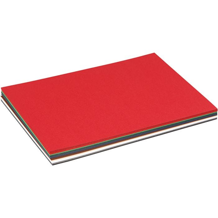 Christmas Card, A5, sheet 150x210 mm, 180 g, assorted colours, 60 ass sheets/ 1 pack