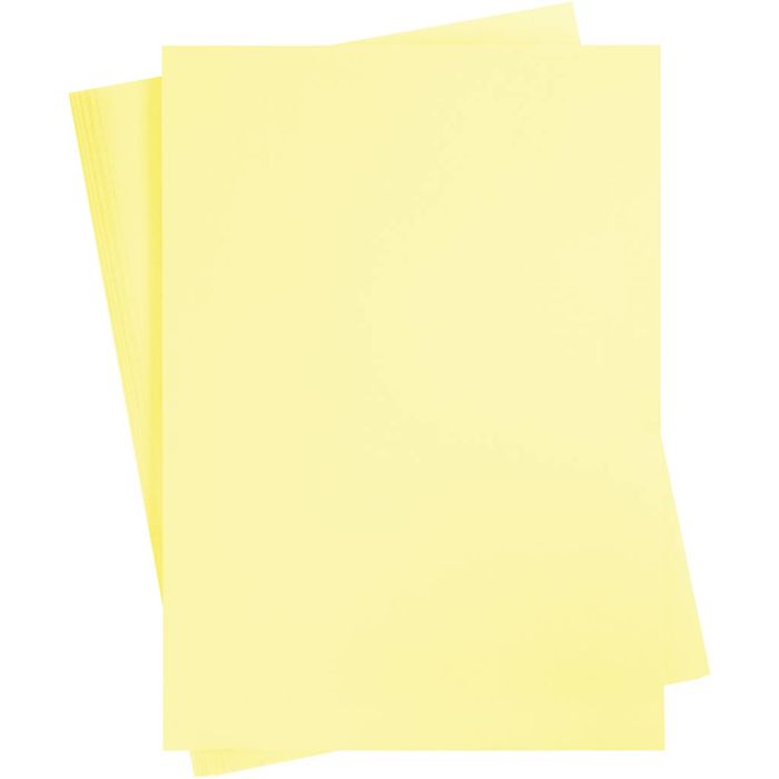 Card, A2, sheet 420x594 mm, 180 g, light yellow, 10 sheet/ 1 pack
