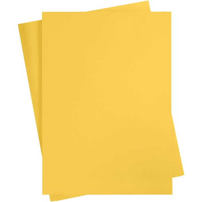 Card, A2, sheet 420x594 mm, 180 g, sun yellow, 10 sheet/ 1 pack