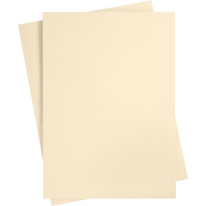 Card, A2, sheet 420x594 mm, 180 g, light beige, 10 sheet/ 1 pack
