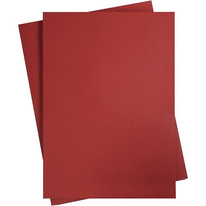 Card, A2, sheet 420x594 mm, 180 g, dark red, 10 sheet/ 1 pack
