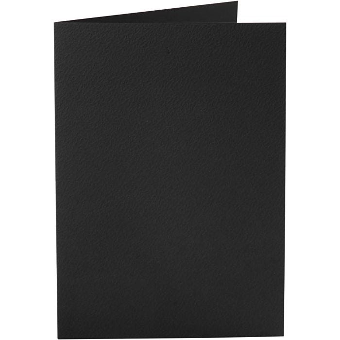 Cards, card size 10,5x15 cm, 220 g, black, 10 pc/ 1 pack