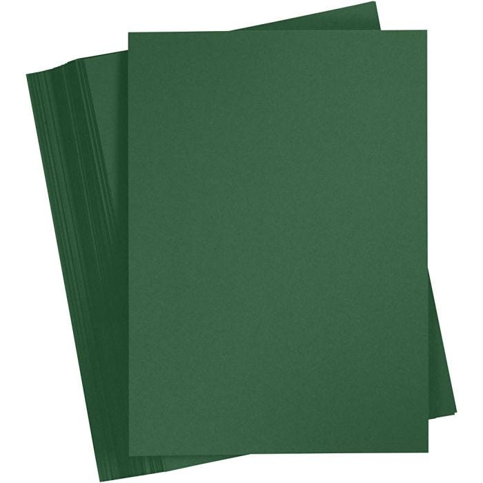 Card, A5, 180 g, dark green, 100 sheet/ 1 pack