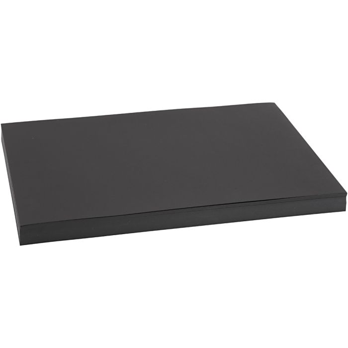 Card, A3, sheet 297x420 mm, 200 g, black, 100 sheet/ 1 pack