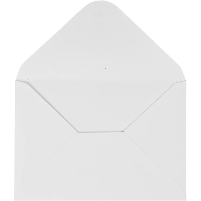 Envelopes, envelope size 11,5x16 cm, 110 g, white, 10 pc/ 1 pack