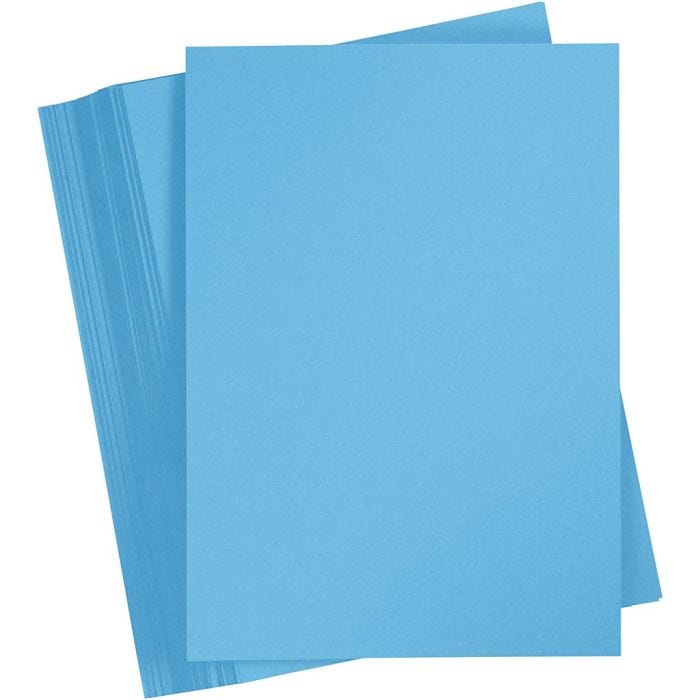 Card, A4, sheet 210x297 mm, 180 g, blue, 100 sheet/ 1 pack