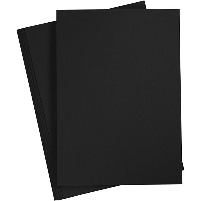 Paper, A4, sheet 210x297 mm, 80 g, black, 20 pc/ 1 pack