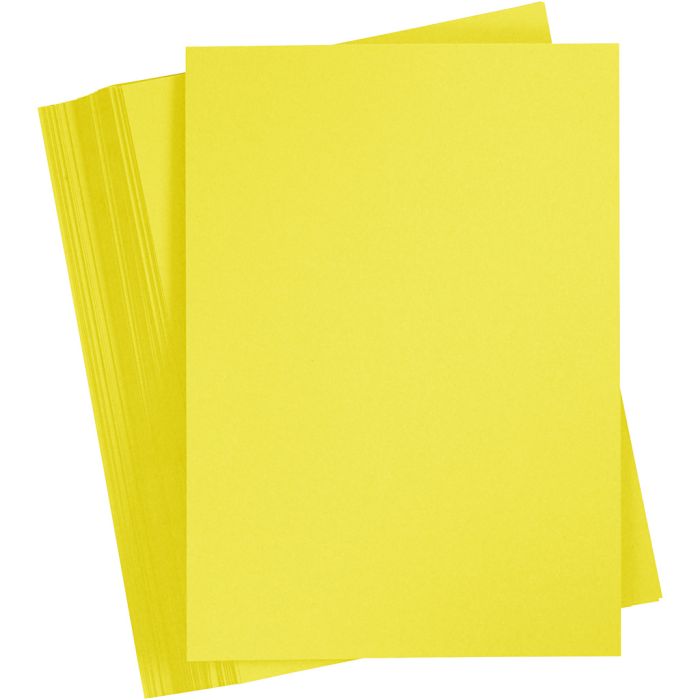Card, A6, sheet 105x148 mm, 180 g, sun yellow, 100 sheet/ 1 pack