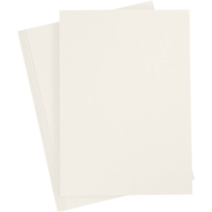 Card, A4, sheet 210x297 mm, 220 g, off-white, 10 pc/ 1 pack