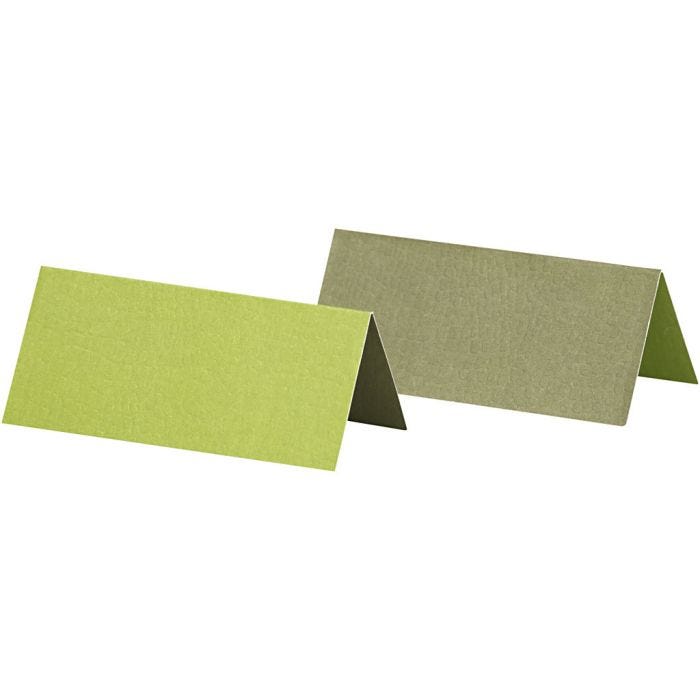 Table place cards, size 9x4 cm, green, 25 pc/ 1 pack