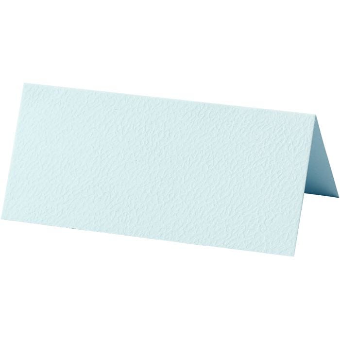 Table place cards, size 9x4 cm, 220 g, light blue, 10pc/ 1 pack