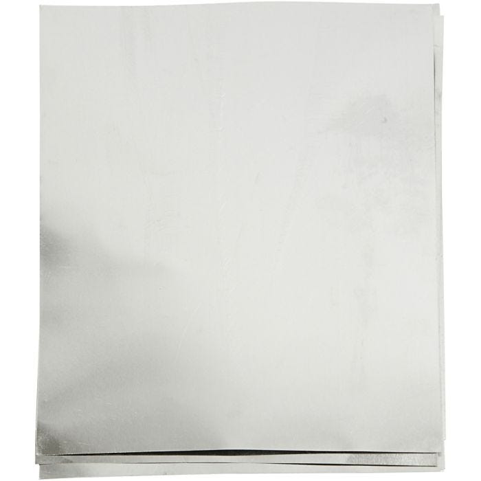 Embossing Foil, A5, sheet 148x210 mm, thickness 0,9 mm, silver, 10 pc/ 1 pack