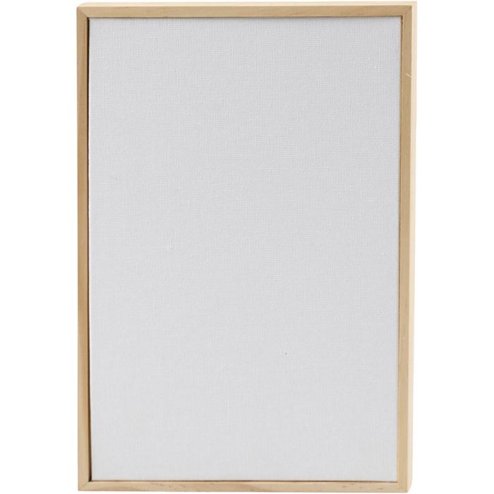 Canvas Panel with Frame, size 15,8x23,8 cm, 280 g, white, 10 pc/ 1 pack