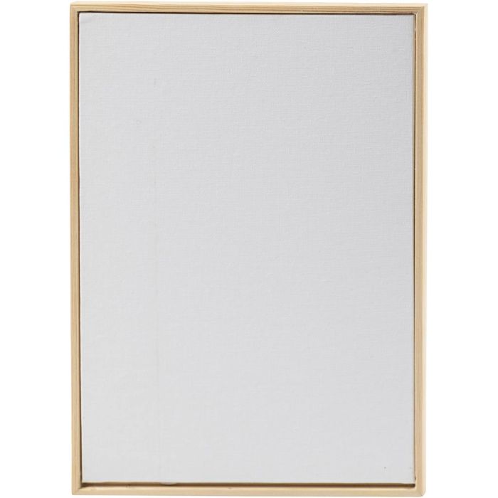 Canvas Panel with Frame, A4, size 29,7x21 cm, 280 g, white, 10 pc/ 1 pack