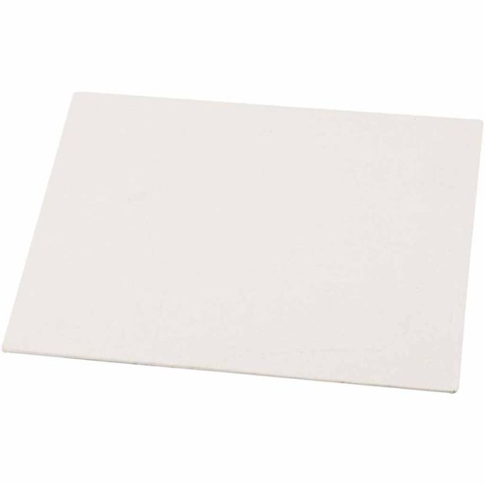 Canvas Panel, A4, size 21x29,7 cm, thickness 3 mm, 280 g, white, 10pc/ 1 pack