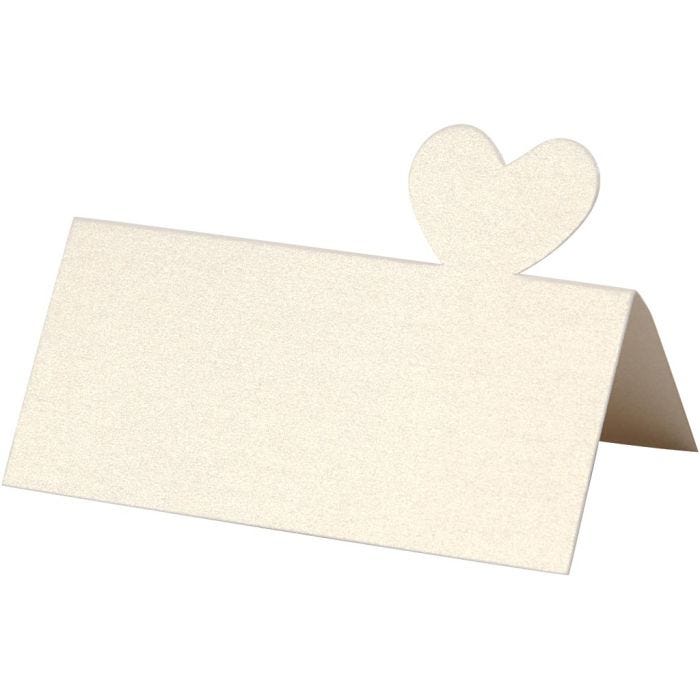 Place Cards, size 8x8,5 cm, 120 g, off-white, 20 pc/ 1 pack