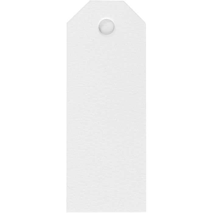 Manila Tags, size 3x8 cm, 220 g, white, 20 pc/ 1 pack