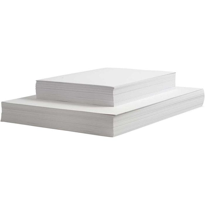 Drawing Paper, A4,A3, 130+160+190 g, white, 6x500 sheet, 3000 ass sheets/ 1 pack