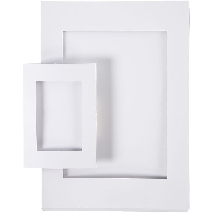 Picture Mount, size A4+A6, 230 g, white, 2x60 pc/ 1 pack