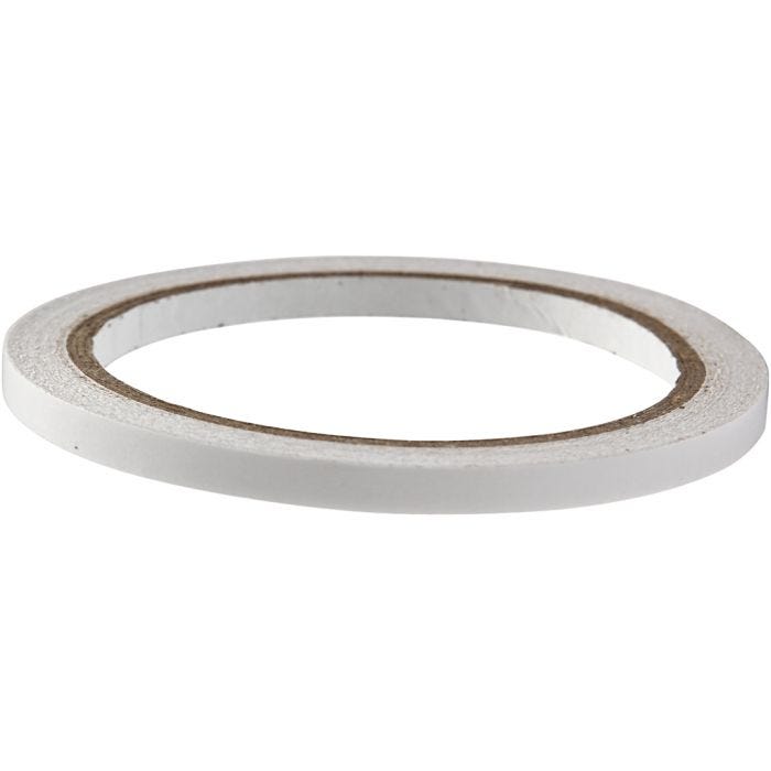 Double-Sided Adhesive Tape, W: 6 mm, 10 m/ 1 roll