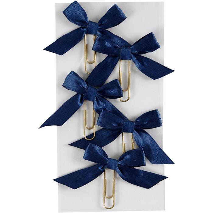 Metal Paperclips, size 40x70 mm, blue, 5 pc/ 1 pack