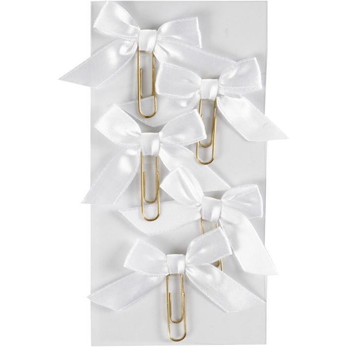 Metal Paperclips, size 40x70 mm, white, 5 pc/ 1 pack