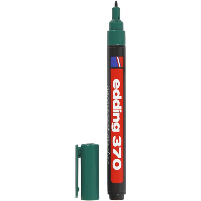 Edding 370 Marker, line 1 mm, green, 1 pc