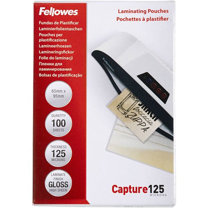 Lamination pouches, size 65x95 mm, thickness 125 my, clear, 100 pc/ 1 pack