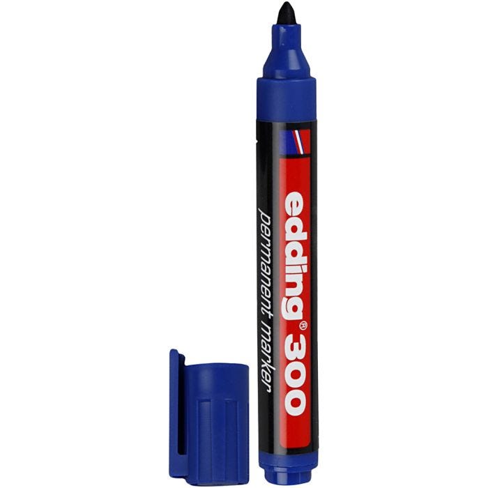 Edding 300 Marker, line 1,5-3 mm, blue, 1 pc