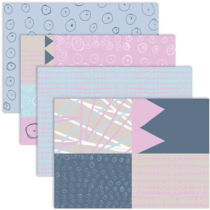 Decoupage Paper, sheet 25x35 cm, 17 g, 4x2 sheet/ 1 pack