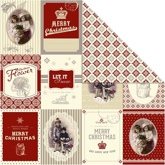 Design Paper, sheet 30,5x30,5 cm, 120 g, 5 sheet/ 1 pack