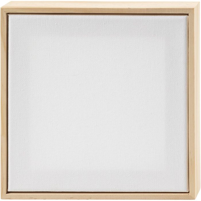 Stretched Canvas with Frame, size 15,8x15,8 cm, 280 g, white, 1 pc