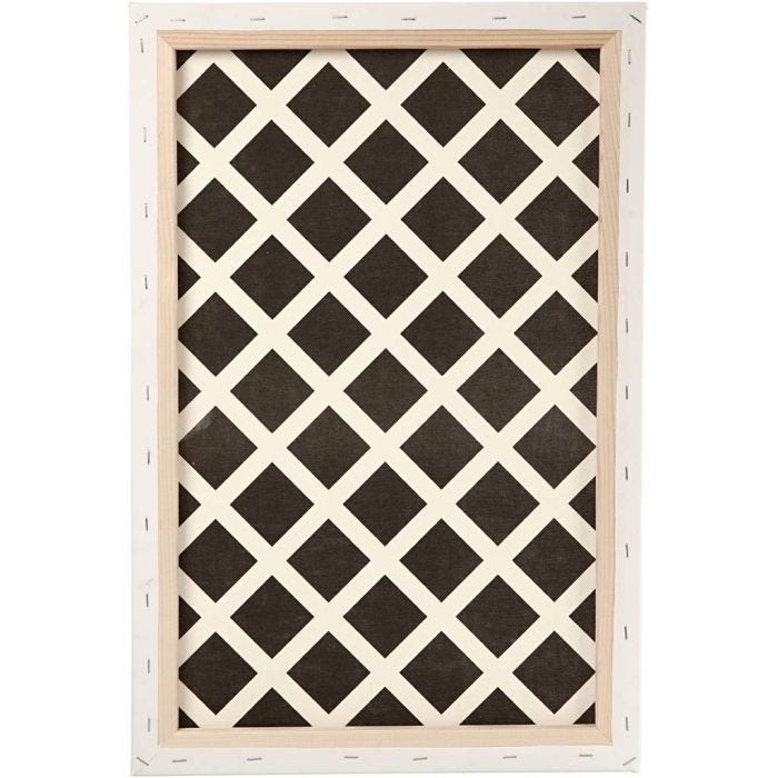 Canvas, D. 1,7 cm, size 40x60 cm, 360 g, white, 1 pc