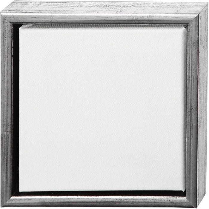 Canvas with Wooden Frame, size 20x20 cm, 360 g, white, 6pc/ 1 pack