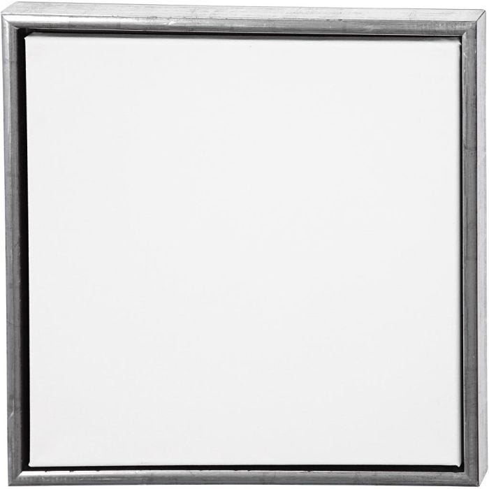 Canvas with Wooden Frame, size 40x40 cm, 360 g, antique silver, white, 1 pc