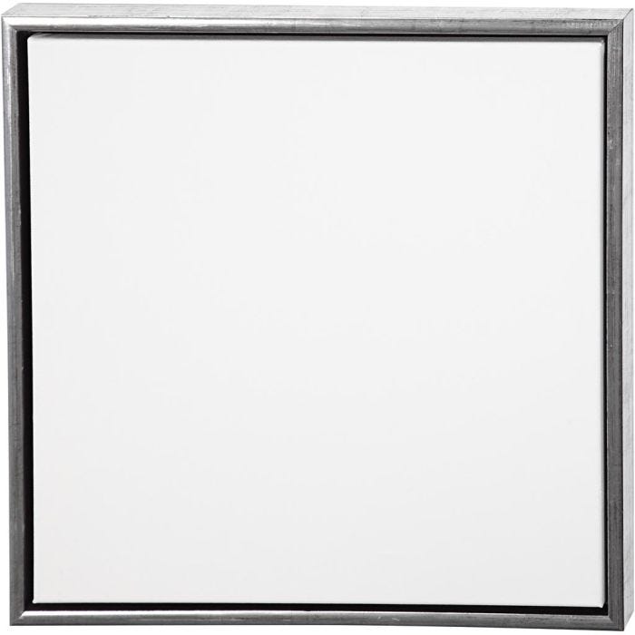 Canvas with Wooden Frame, size 50x50 cm, 360 g, antique silver, white, 1 pc