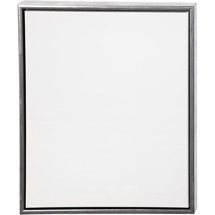 Canvas with Wooden Frame, size 50x60 cm, 360 g, antique silver, white, 1 pc