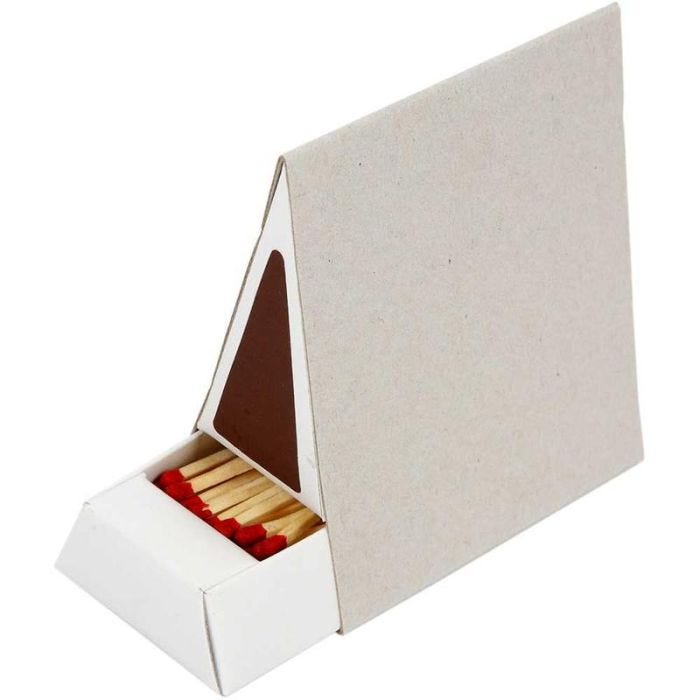 Matchbox, size 8,5x5x9,5 cm, 10 pc/ 1 pack