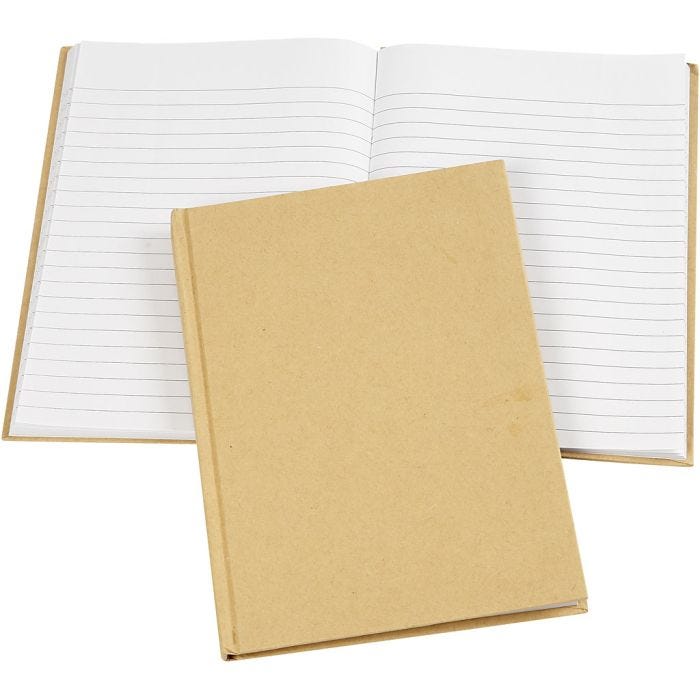 Notebook, A5, 60 g, brown, 1 pc