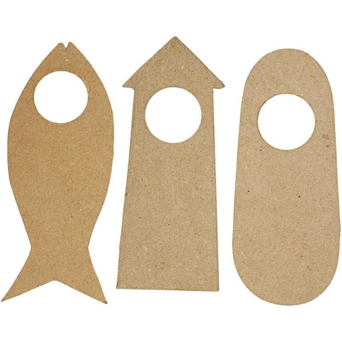 Door Signs, size 10x25 cm, 6pc/ 1 pack
