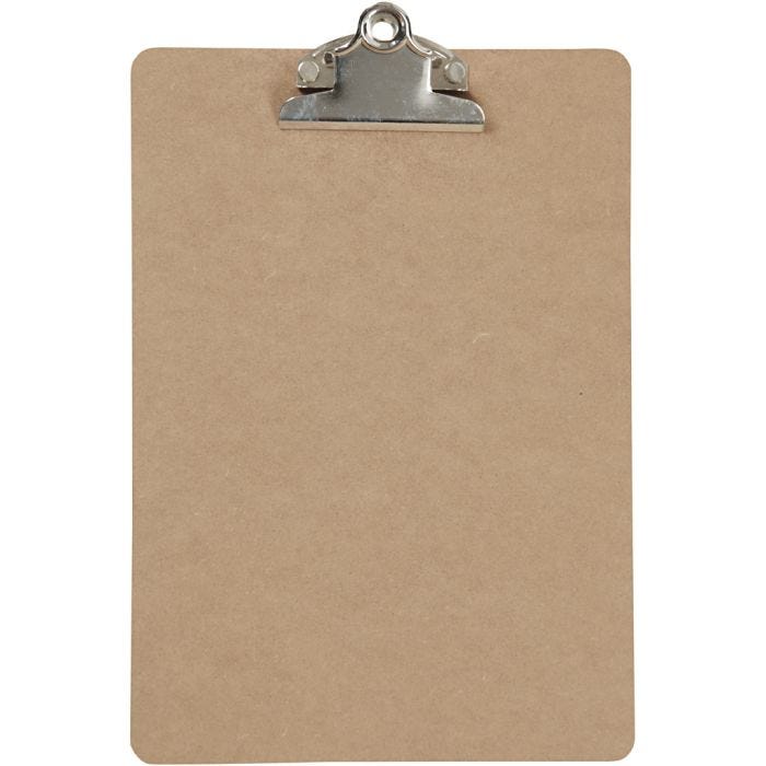 Clipboard, A5, size 19x27x0,3 cm, 1 pc