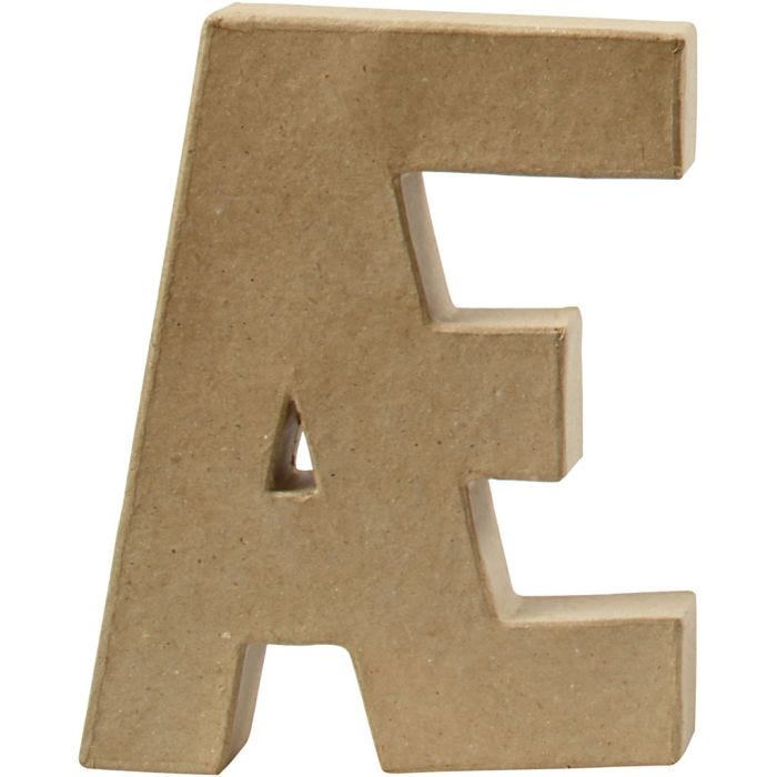Letter, Æ, H: 20,5 cm, W: 16 cm, thickness 2,5 cm, 1 pc