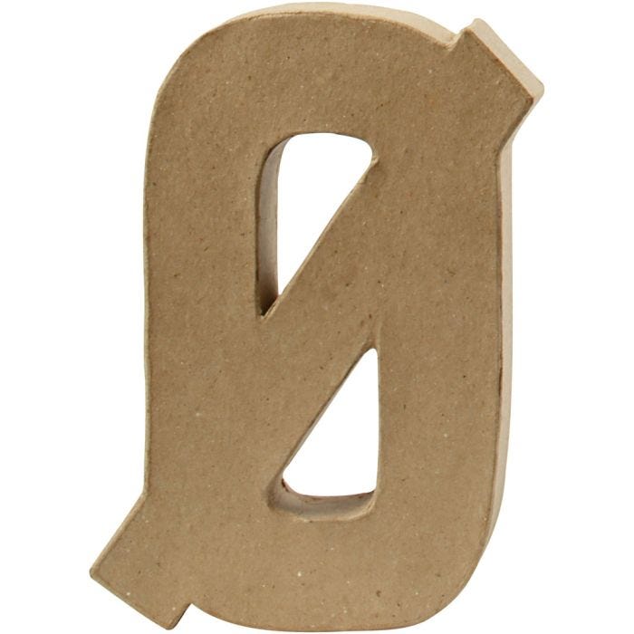 Letter, Ø, H: 20,5 cm, W: 14,5 cm, thickness 2,5 cm, 1 pc