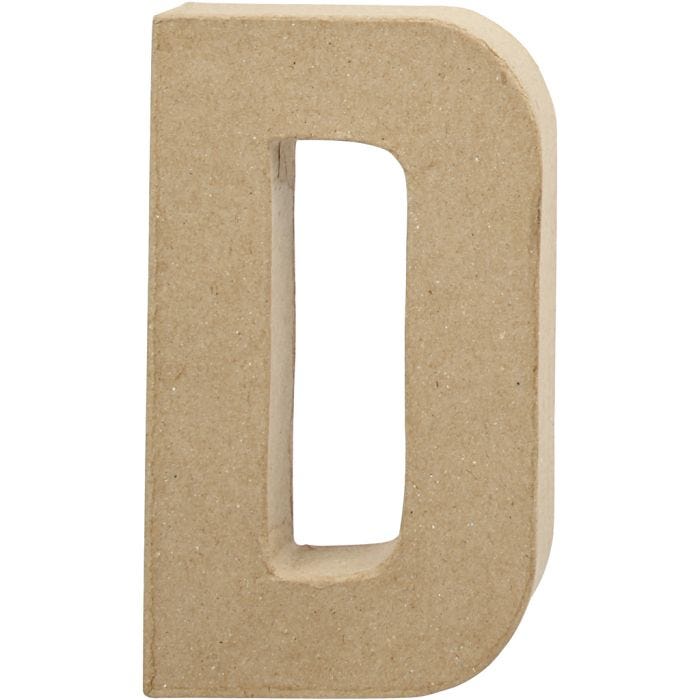 Letter, D, H: 20,2 cm, W: 11,5 cm, thickness 2,5 cm, 1 pc