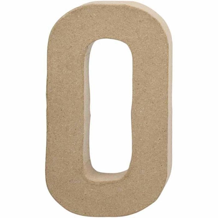 Letter, O, H: 20,4 cm, W: 11,5 cm, thickness 2,5 cm, 1 pc