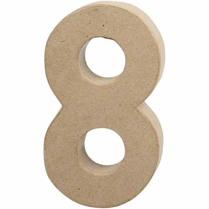 Number, 8, H: 20,2 cm, W: 11 cm, thickness 2,5 cm, 1 pc