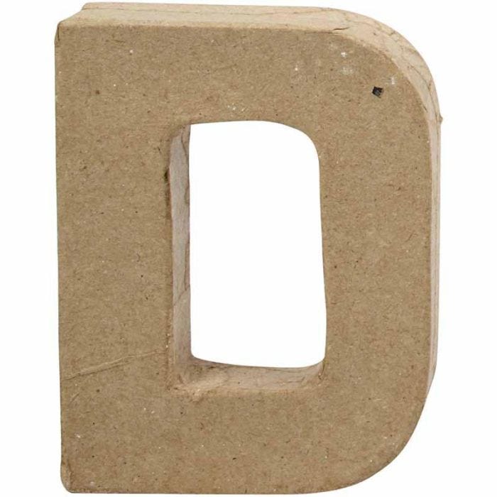 Letter, D, H: 10 cm, W: 7,7 cm, thickness 1,7 cm, 1 pc