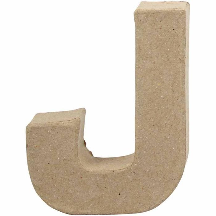 Letter, J, H: 10 cm, W: 8 cm, thickness 1,7 cm, 1 pc