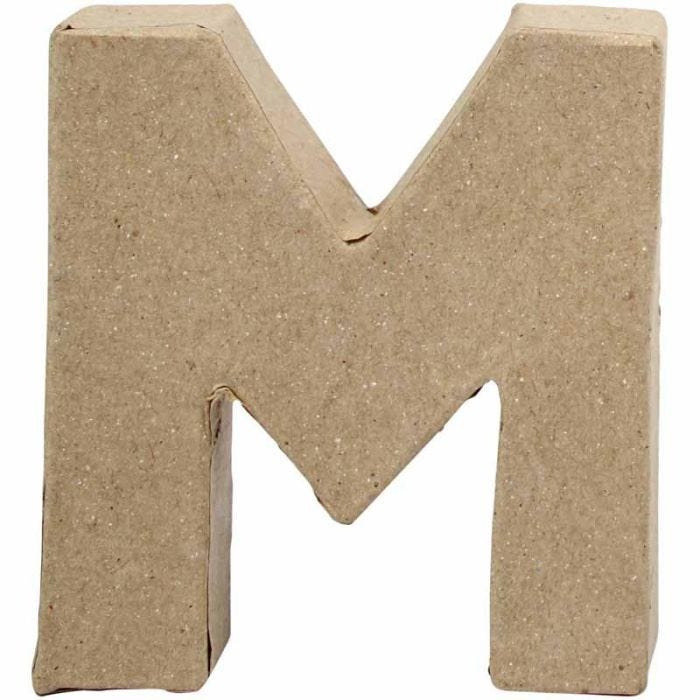 Letter, M, H: 10 cm, W: 9 cm, thickness 1,7 cm, 1 pc